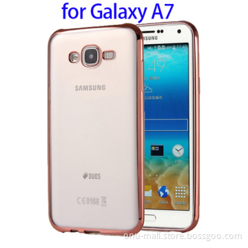 Electroplating Soft TPU Case for Samsung Galaxy A7,for Samsung A7 Case